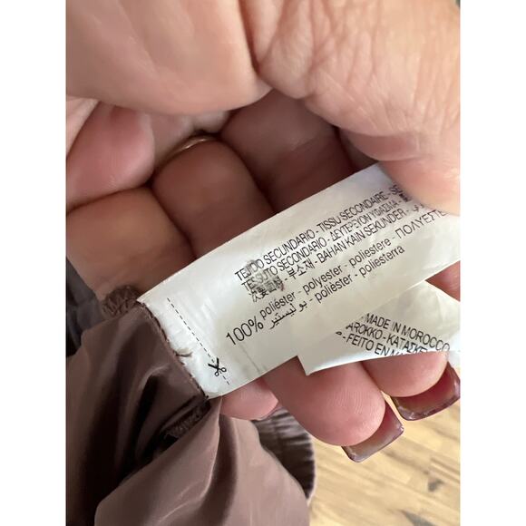 Zara size medium brown mixed media joggers pants - Picture 4 of 4